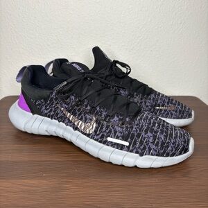 Nike Free Run 5.0 Black Canyon Purple CZ1884-012 Running Shoes Men's Size 9